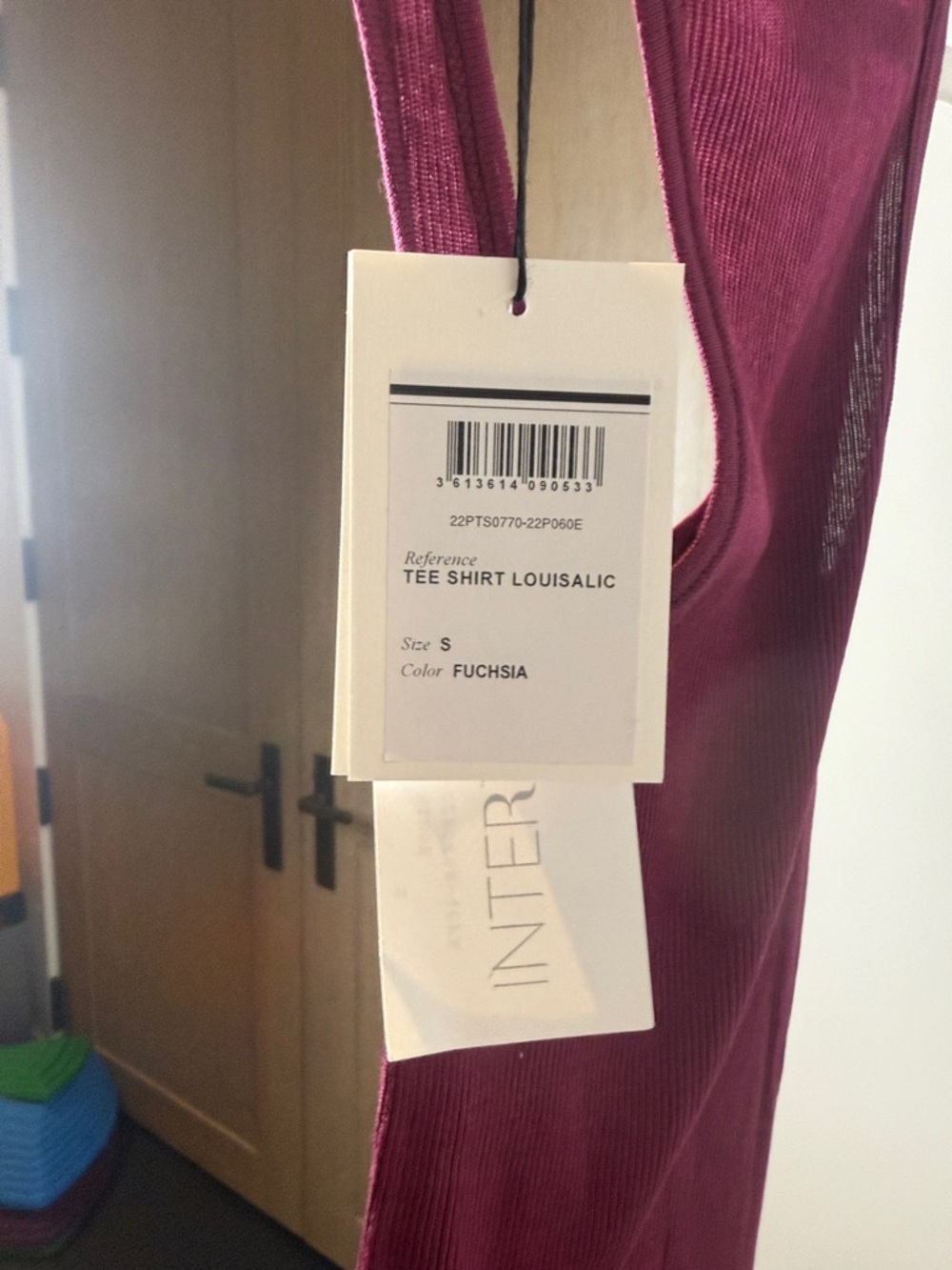 Fuchsia Ribbed Tank Top - INTER - Picture 3 of 3